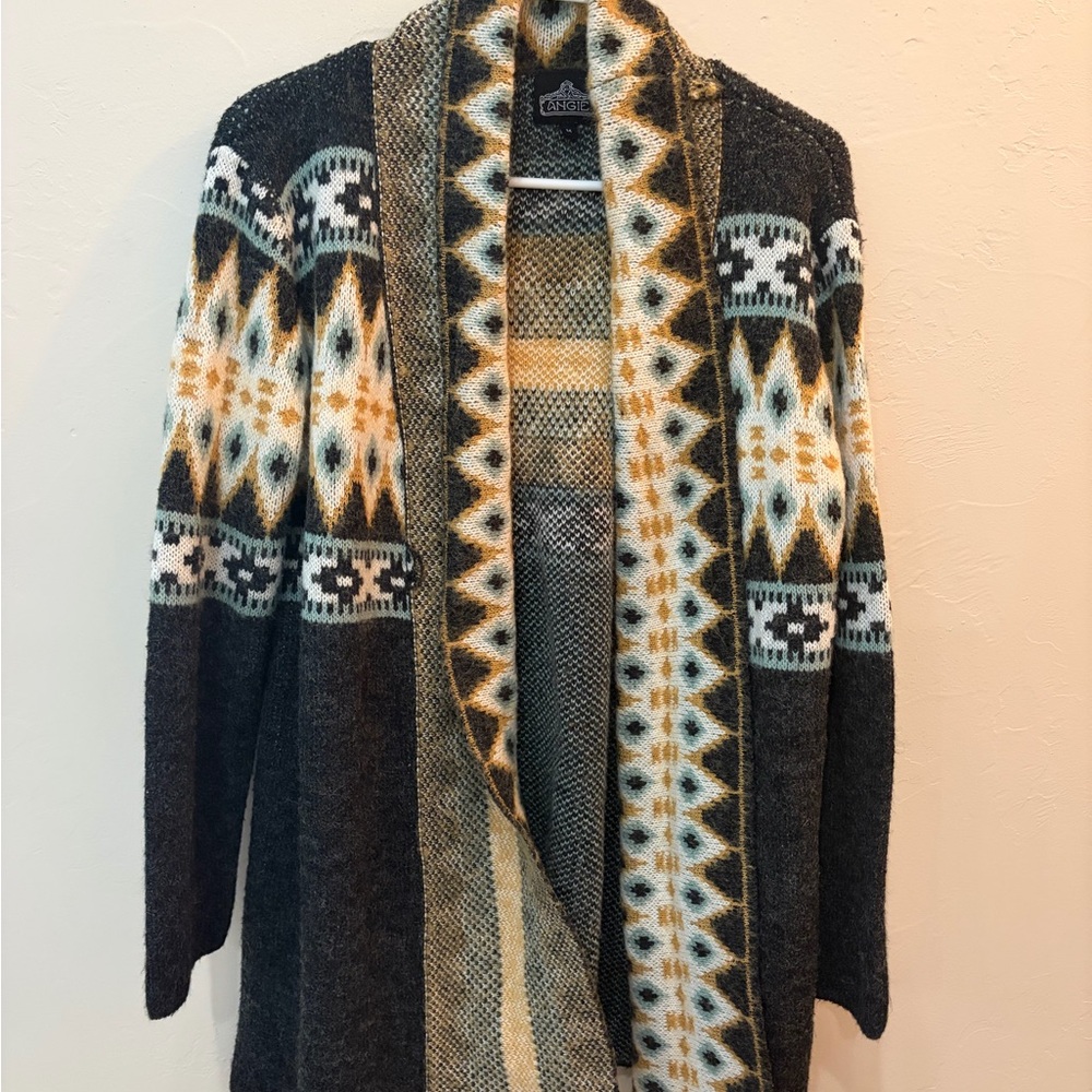 Angie Black and Cream Knit Sweater